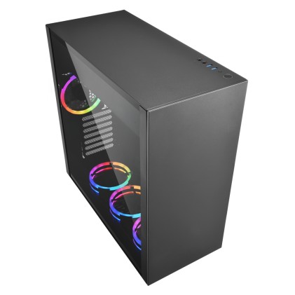 Sharkoon Case Atx Pure Steel, 7 Slot, 2Xusb3, 1X120Mm Rgb Fan Front, 3X120Mm Rgb Fan Rear