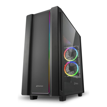 Sharkoon Case Rev220 Atx 7 Slots Expansions, 2 Usb 3.0, 2 Usb 2.0, Drive Bay Da 2,5/3,5
