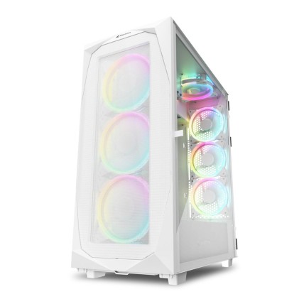 Sharkoon Case Rev300 Full-Tower, Side Glass White