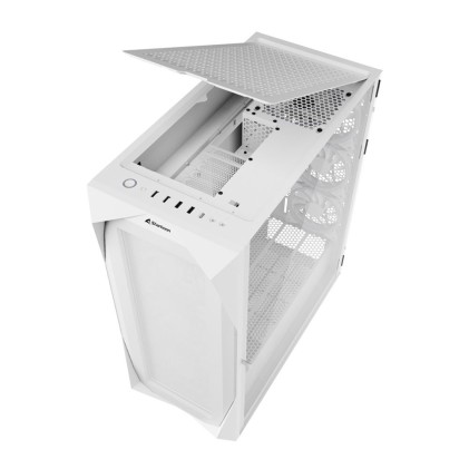 Sharkoon Case Rev300 Full-Tower, Side Glass White