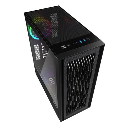 Sharkoon Case Rgb Wave, Atx, Addressable, 7 Slot Expansion, 1 Usb-C, 2 Usb 3.0