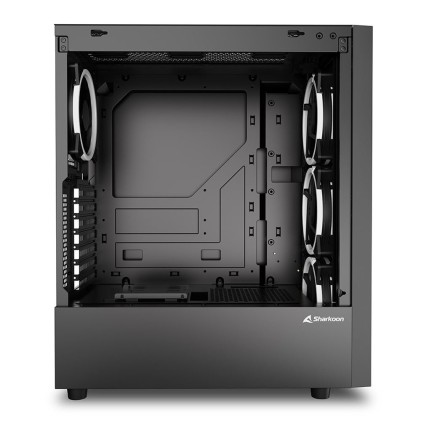 Sharkoon Case Rgb Wave, Atx, Addressable, 7 Slot Expansion, 1 Usb-C, 2 Usb 3.0