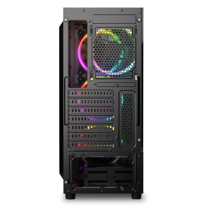 Sharkoon Case Rgb Wave, Atx, Addressable, 7 Slot Expansion, 1 Usb-C, 2 Usb 3.0