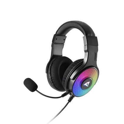 Sharkoon Cuffia Stereo Usb, Multi-Colored-Illumination, 3D Rgb