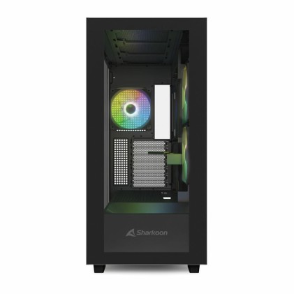 Sharkoon Case Rebel C60 Rgb Black Atx 2X U3, 1X Type-C,Trrs, 2X Tempered Glass, 4X 120 Argb Pwm, Arg