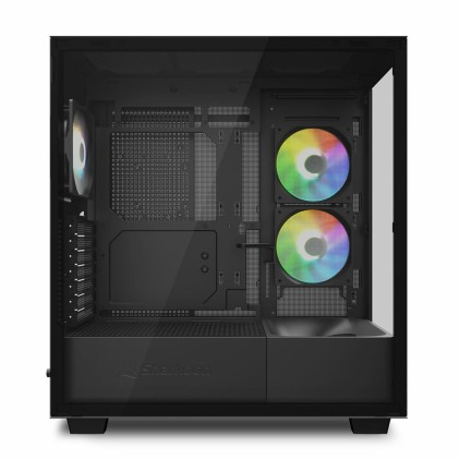 Sharkoon Case Rebel C60 Rgb Black Atx 2X U3, 1X Type-C,Trrs, 2X Tempered Glass, 4X 120 Argb Pwm, Arg