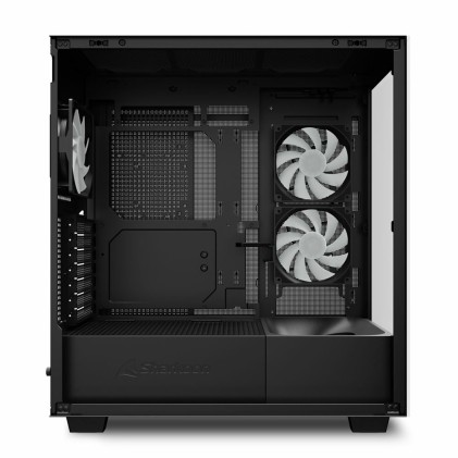 Sharkoon Case Rebel C60 Rgb Black Atx 2X U3, 1X Type-C,Trrs, 2X Tempered Glass, 4X 120 Argb Pwm, Arg