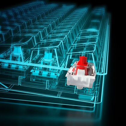 Sharkoon Tastiera Gaming Meccanica Sgk50 S4 Switch Kailh Red, Layout Ita, Nero