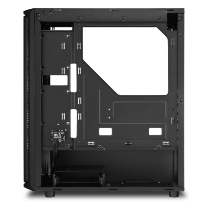 Sharkoon Case Sk3 Rgb Atx 7 Slot Espansione, Pannello Frontale Vetro Temperato, 2 Porte, 3Xusb2.0/3.