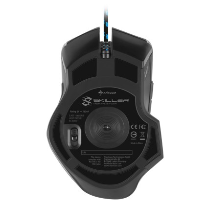 Sharkoon Mouse Gaming Skiller-Sgm1, 1600 Dpi, Rgb, 6 Tasti Configurabili, Usb, 1.8Mt
