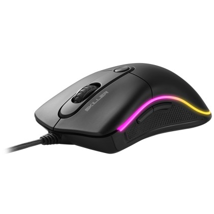 Sharkoon Mouse Gaming Skiller-Sgm2, 6400 Dpi, Rgb, 6 Tasti Configurabili, Usb, 1.8Mt