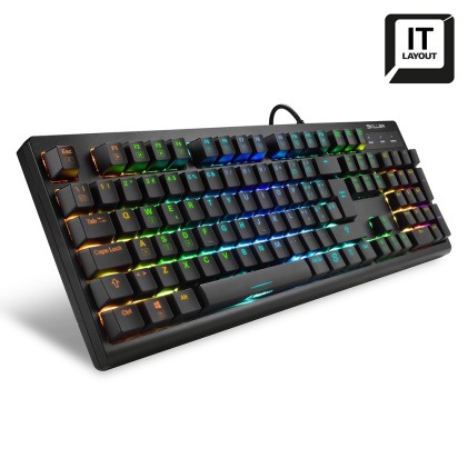 Sharkoon Tastiera Gaming Meccanica Skiller Mech Sgk30, Switch Blue, Layout Ita, Rgb Personalizzabile