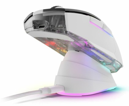 Sharkoon Mouse Skiller Sgm50 Bianco Cablato E Wireless, 6400 Dpi