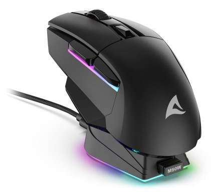 Sharkoon Mouse Skiller Sgm50 Nero Cablato E Wireless, 6400 Dpi