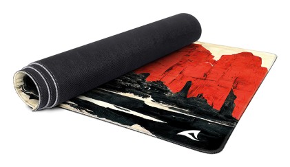 Sharkoon Skiller Sgp40 D11 Mousepad Tappetino Gaming 1000 X 500 X 3  Mm Roccia Rossa