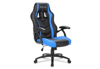Sharkoon Gaming Chair Skiller Sgs1 Pelle Sintetica, Braccioli Imbottiti, Schienale Regolabile, Base In Alluminio, Black/Blue