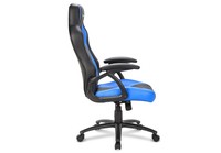 Sharkoon Gaming Chair Skiller Sgs1 Pelle Sintetica, Braccioli Imbottiti, Schienale Regolabile, Base In Alluminio, Black/Blue