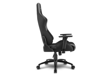Sharkoon Skiller Sgs2 Sedia Gaming In Tessuto, Braccioli E Schienale Regolabili, Telaio Acciaio, Doppio Cuscino Supporto Cervicale E Lombare, Black/Grey