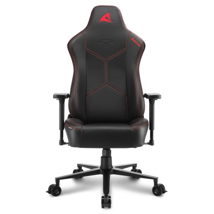 Sharkoon Sedia Gaming Sgs30 In Pelle Sintetica Seduta E Schienale Imbottito Nero E Rosso