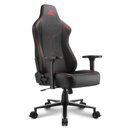 Sharkoon Sedia Gaming Sgs30 In Pelle Sintetica Seduta E Schienale Imbottito Nero E Rosso
