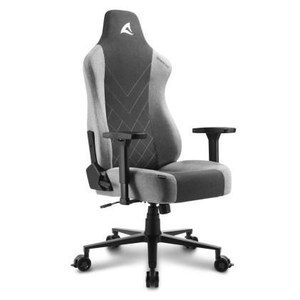 Sharkoon Sedia Gaming Sgs30 Fabric In Tessuto Dimensioni Comfort Nero E Bianco