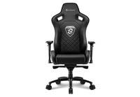 Sharkoon Skiller Sgs4 Sedia Gaming In Pelle, Braccioli E Schienale Regolabili, Telaio Acciaio, Doppi