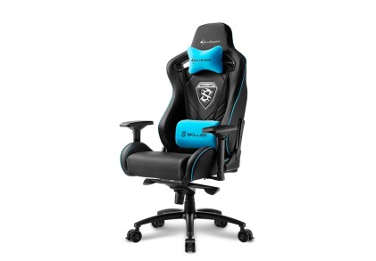 Sharkoon Skiller Sgs4 Sedia Gaming In Pelle, Braccioli E Schienale Regolabili, Telaio Acciaio, Doppi
