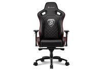 Sharkoon Gaming Chair Skiller Sgs4 Pelle Sintetica, Formato Extralarge, Braccioli E Schienale Regolabili, Telaio Acciaio, Cuscino Supporto Lombare, Rotelle Con Blocco, Black/Red
