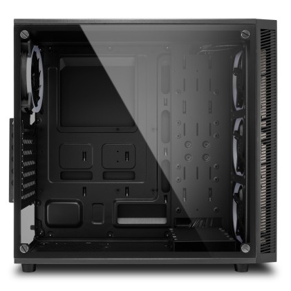Sharkoon Case Tg4M Rgb Atx Vetro Temperato 6 Slot Espansione, 3X120Mm Fan Front, 1X120Mm Fan Rear