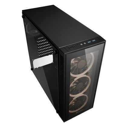 Sharkoon Case Tg4 Rgb, Atx, 2Xusb3, 6 Slots, 3X120 Led Front 1X120 Rear, Window Vetro Temperato, Rgb Color