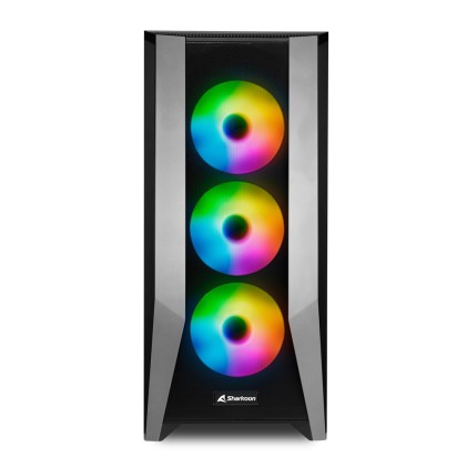 Sharkoon Case Tg7M Rgb Atx Vetro Temperato, 7 Slot Espansione, 3X120Mm Fan Front, 1X120Mm Fan Rear