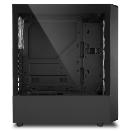 Sharkoon Case Tk4 Rgb 7 Slot Espansione, Pannello Frontale Vetro Temperato, 3 Porte, 3Xusb2.0/3.0, I