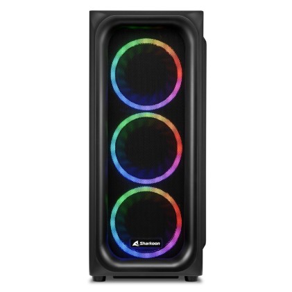 Sharkoon Case Tk5M Rgb Atx 1Xusb 3.2, 2Xusb 3.0, Vetro Temperato, 3X120Mm Fan Front