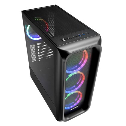Sharkoon Case Tk5M Rgb Atx 1Xusb 3.2, 2Xusb 3.0, Vetro Temperato, 3X120Mm Fan Front