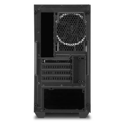 Sharkoon Case Micro-Atx 2Xusb 3.0, Vetro Temperato, 2X120Mm Fan Front, 1X120Mm Fan Rear, 4 Slot Espa