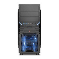 Sharkoon VG4-W Midi Tower Nero, Blu
