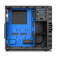 Sharkoon VG4-W Midi Tower Nero, Blu