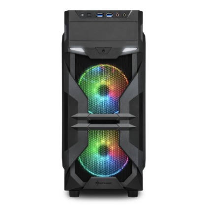Sharkoon Case Vg7-W Rgb, Atx, 2Xusb2, 2Xusb3, 6 Slots