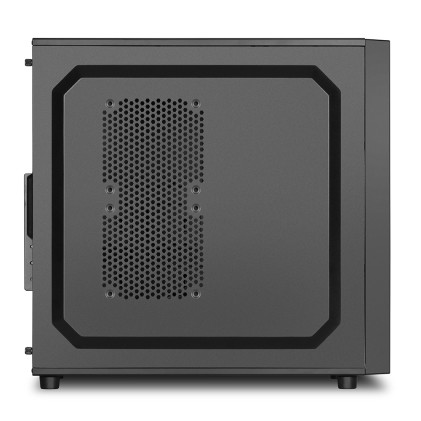 Sharkoon Case Vs4-S, Atx, 6 Slots Expansion, 2 Usb2.0 Front, Drive Bay Da 2,5"/3,5"/5,25", 1X120Mm Fan Installed, No Psu, Nero