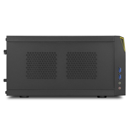 Sharkoon Case Mini-Itx, 2 Slot, 37 X 22.5 X 18.0 Cm , Usb 3.0, Usb 2.0, 1X 120 Mm Fan (Pre-Installed), Drive Bays 2,5&#34;-Ssd
