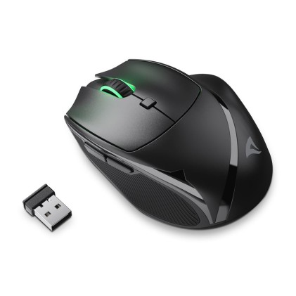 Sharkoon Mouse Wireless Officepal, Ergonomico, Nero