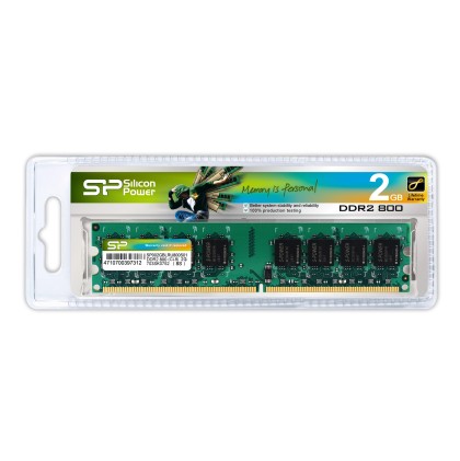 DDR2 2GB 800 CL5 Silicon Power Unbuffer DIMM DT  16ch/