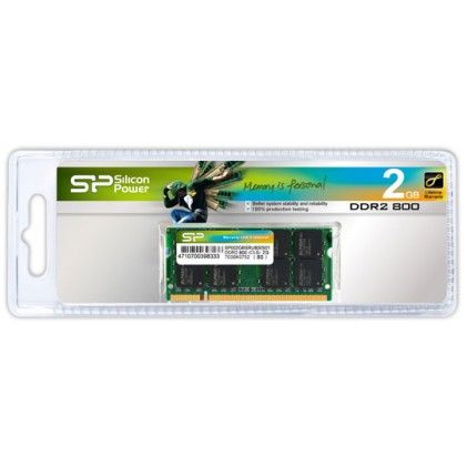 DDR2 2GB Silicon Power - Mod. 800 - 240PIN (CL5) SO-DIMM NB 2GB (128x8) 16chips