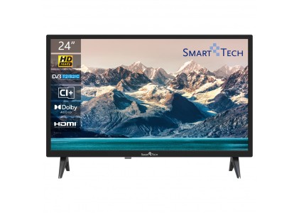 Tv 24" Smartech T2 Dvbs2 Hdmi Usb Hdmi Vesa