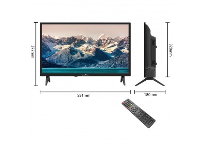Tv 24" Smartech T2 Dvbs2 Hdmi Usb Hdmi Vesa