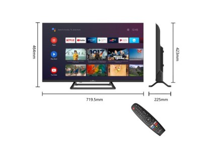 Tv 32" Smartech Hd Frameless Smart T2/C2S2 Android 9.0 Piede Centrale
