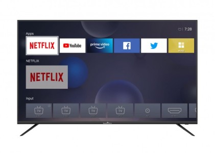 Tv 55" Smartech 4K Smart Android 9 Dvb T2/C/S- 3X Hdmi,H265 Base Centr