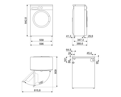 Lavatrice Smeg Slim Lbw40Cit