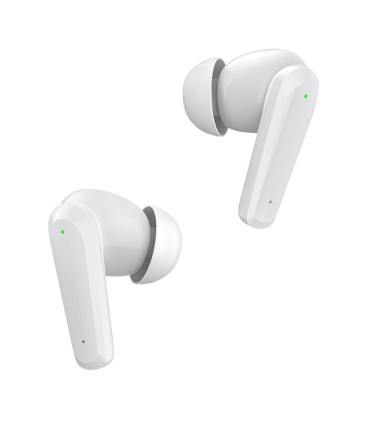 Cuffie In-Ear Bluetooth 5.2 TWS SPC Ether 2 Pro - Vivavoce - Assistente vocale - Connettività con 2 Dispositivi contemporaneamente - Autonomia fino a 26 Ore con Custodia di Ricarica - Touch Control - Colore Bianco