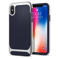 Custodia Iphone"X"Neohybrid Silver Spigen Silver Artic